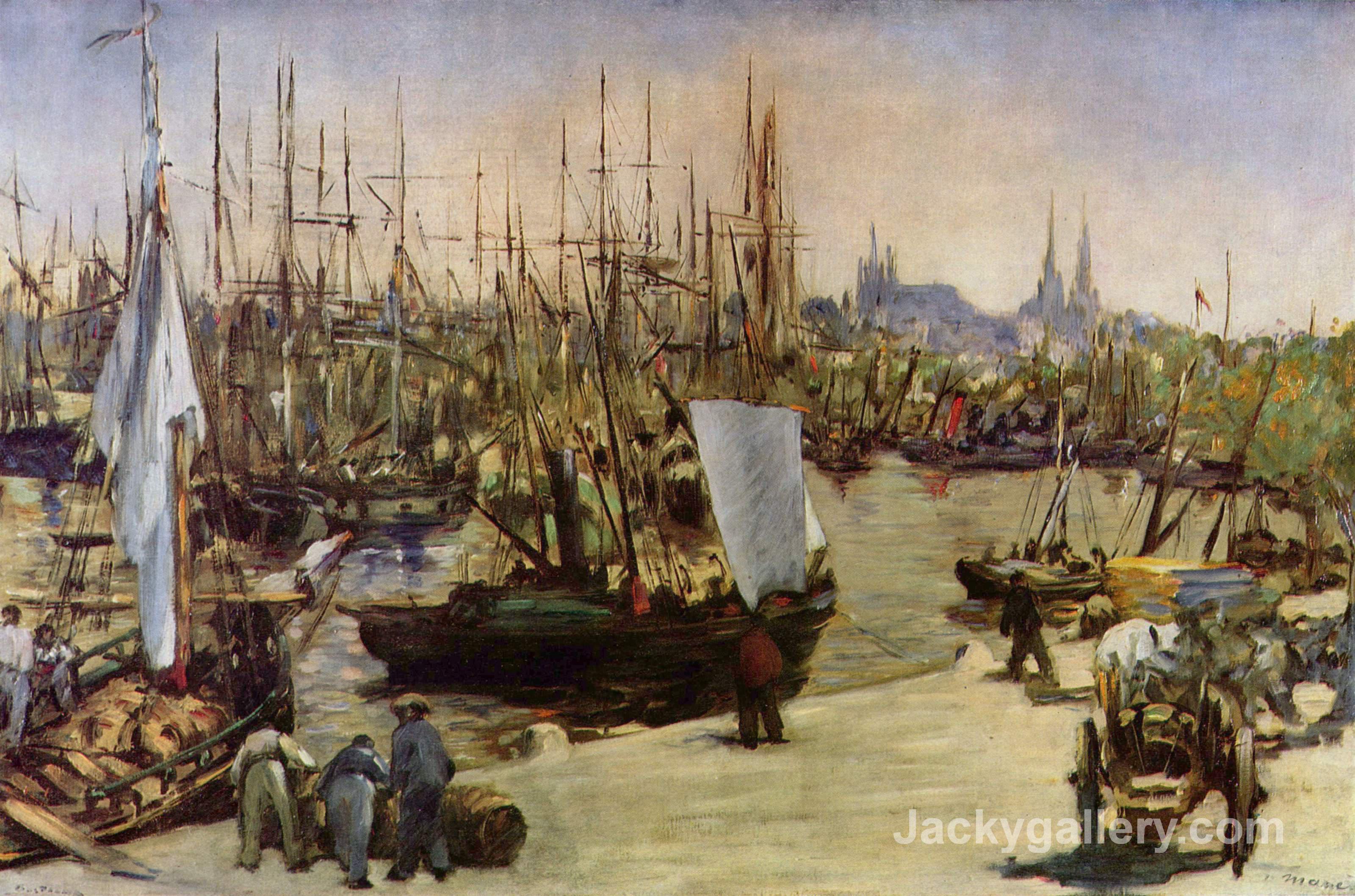 The Port of Bordeaux by Edouard Manet paintings reproduction